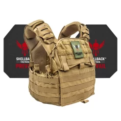 Shellback Tactical Banshee Elite 2.0 Active Shooter Kit With Level IV Model 4S17 Armor Plates. -We Bring Outdoor tactical gear shop to Life. BP4045 COY 1500 1
