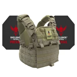 Shellback Tactical Banshee Elite 2.0 Active Shooter Kit With Level IV Model 4S17 Armor Plates. -We Bring Outdoor tactical gear shop to Life. BP4045 RGRN 1500 1 1