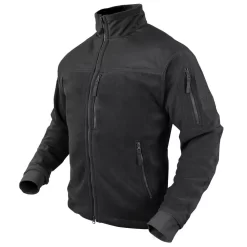 Condor Alpha Fleece Jacket. -We Bring Outdoor tactical gear shop to Life. CONDOR 601 BLACK 1 1