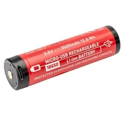 SureFire Micro USB Lithium Ion Rechargeable Battery. -We Bring Outdoor tactical gear shop to Life. FL1740 BLK 330 5
