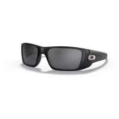 Oakley Si Fuel Cell Thin Red Line Matte Black Sunglasses With Black Iridium Lenses.