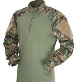 TRU-SPEC T.R.U. 1/4 Zip Combat Shirt Poly/Cotton Rip Stop. -We Bring Outdoor tactical gear shop to Life. SH102 DWDL 1500 1
