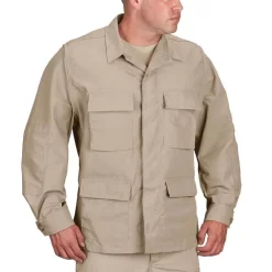 Propper 100% Cotton Ripstop BDU Coat. -We Bring Outdoor tactical gear shop to Life. SR179 KHA 1500 1 1