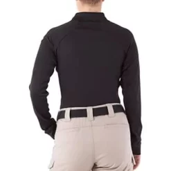 First Tactical Women's Long Sleeve Performance Polo. -We Bring Outdoor tactical gear shop to Life. SW2340 MS BLK 330 4