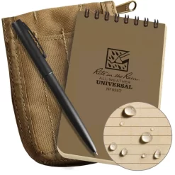 Rite In The Rain 3" X 5" Top Spiral Notebook Kit. -We Bring Outdoor tactical gear shop to Life. USPT BK1037 TAN 1500 1
