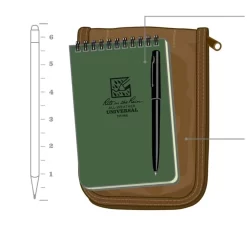 Rite In The Rain 4" X 6" Pocket Notebook Kit. -We Bring Outdoor tactical gear shop to Life. USPT BK1039 GRN 1500 4 1