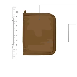 Rite In The Rain Cordura Ring Binder Cover. -We Bring Outdoor tactical gear shop to Life. USPT BK1052 TAN 1500 5 1