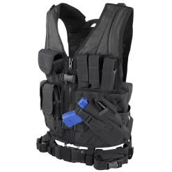 Condor Cross Draw Vest. -We Bring Outdoor tactical gear shop to Life. USPT BL376 BLK 1500 1 1