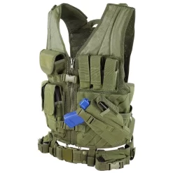 Condor Cross Draw Vest. -We Bring Outdoor tactical gear shop to Life. USPT BL376 OD 1500 1 1