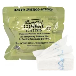 North American Rescue Combat Gauze Z-Fold Hemostatic.