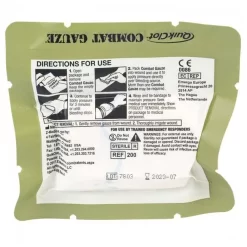 North American Rescue Combat Gauze Z-Fold Hemostatic. 12 North American Rescue Combat Gauze Z-Fold Hemostatic. -We Bring Outdoor tactical gear shop to Life. USPT FA1184 1500 93