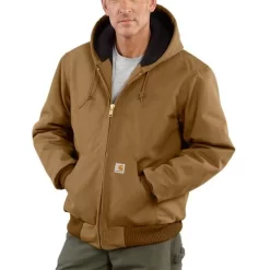 Carhartt Duck Quilted Flannel-Lined Active Jacket. -We Bring Outdoor tactical gear shop to Life. USPT JC492 DKBN 1500 3 1