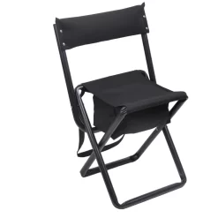 Rothco Deluxe Folding Stool With Pouch. -We Bring Outdoor tactical gear shop to Life. USPT MP1139 BLK 1500 2