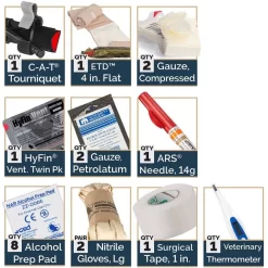 North American Rescue NAR K-9 Handler IFAK Kit. -We Bring Outdoor tactical gear shop to Life. USPT TK1040 1500 5 1